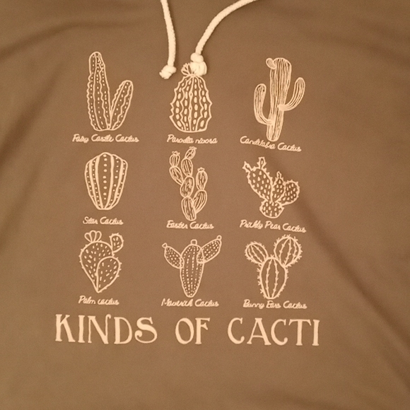 French pastry kinds of cacti long sleeve t-shirt hoodie - Picture 2 of 5